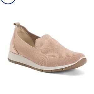 INVAL Stylish Pink Slip-On Sneakers